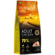 A ração Profine Adult Chicken & Potatoes para cão contêm ingredientes naturais que irão garantir uma digestão saudável, energia e excelente condição física.