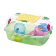 Gaiola YO YO Plus Para Hamster possui os seguintes acessórios: comedouro, escada com plataforma, casa e roda. Dimensões: 54x39x27 cm.