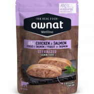 Ownat Wetline é uma nova alimentação húmida para gatos feita com ingredientes 100% naturais. Com altas percentagens de carne e peixe frescos.