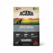 Acana Heritage Adult Small Breed está repleto de ingredientes locais frescos, incluindo frango criado ao ar livre, ovos de capoeira. Para cães raça mini.