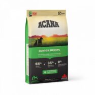 Acana Heritage Senior está repleta de ingredientes locais frescos, frango e peru criado ao ar livre, glucosamina e condroitina. Para cães com + 7 anos idade