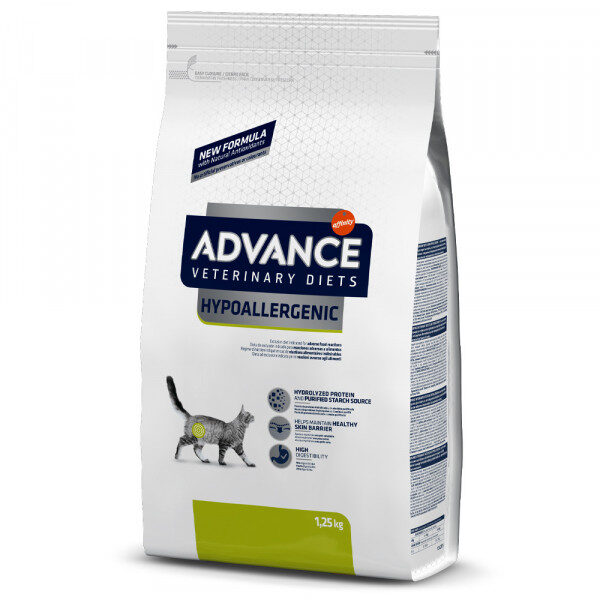 Advance Veterinary Diets Hypoallergenic é um alimento seco, formulado com 100% de proteína hidrolisada, para casos de alergias ou intolerância alimentar.