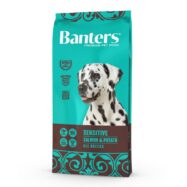 A ração Banters Adulto Sensitive Salmão é um alimento ideal para cães adultos com estômagos sensíveis ou com propensão para sofrer transtornos digestivos.