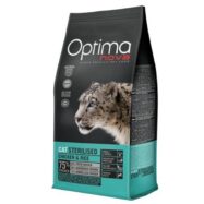 A ração Optima Nova Sterilised tem um teor ideal de calorias e gordura. L-carnitina ajuda a transformar as gorduras em energia. 75% carne de frango.