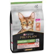 PRO PLAN Vital Functions Salmon Sterilised Optisenses é uma ração completa, rica em salmão, formulada para gatos adultos esterilizados.