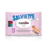 Camon Toalhitas Talco húmidas para limpar o pêlo, as patas, o focinho e as orelhas do cão e do gato. Contêm uma fórmula que acalma, nutre e protege o pêlo.