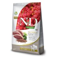 Farmina N&D Quinoa Neutered é um alimento completo para cães adultos esterilizados. A quinoa é um alimento com muitas características benéficas para a saúde