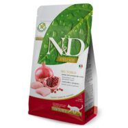 Farmina N&D Prime Cat Neutered é um alimento completo para gatos adultos esterilizados. Receita de frango com romã. Embalado em Atmosfera Protetora.