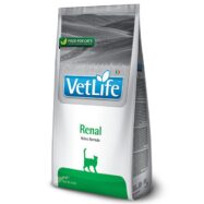 Farmina Vet Life Renal Gato um alimento dietético completo para gatos, indicado no apoio à função renal em caso de insuficiência renal crónica ou temporária