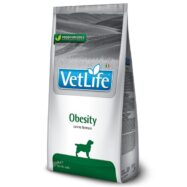 Farmina Vet Life Obesity é um alimento dietético completo para cães adultos, destinado a reduzir o excesso de peso e controlar a glicémia (diabetes).