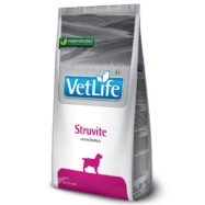Farmina Vet Life Struvite é um alimento dietético completo para cães, indicado na dissolução e redução da recorrência de cálculos de estruvite.