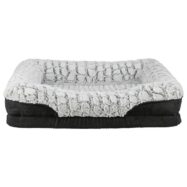 Cama ortopédica para cães, permite o máximo conforto durante o sono Sistema de 2 camadas: espuma de conforto/ espuma vicoelástica, 5 cm (efeito memória).
