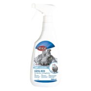 Detergente para limpeza de gaiolas de aves e pequenos animais. Ampla ação com agentes eficazes de limpeza. Aroma a limão. Embalagem 500 ml.